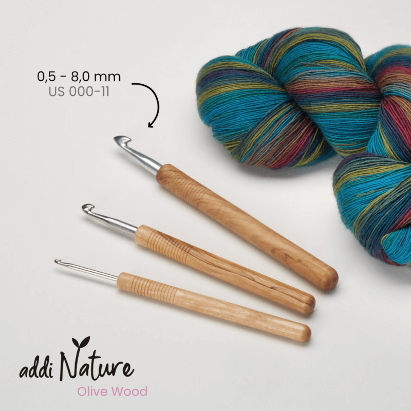 addiNature OliveWodd Häkelnadeln