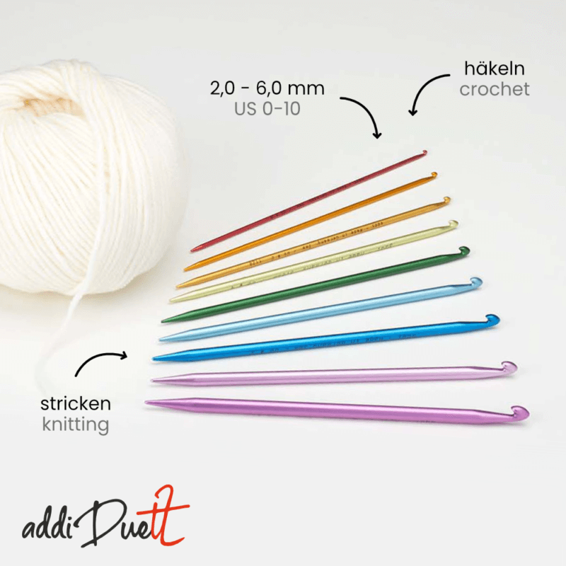 addiDuett Häkel und Stricknadel