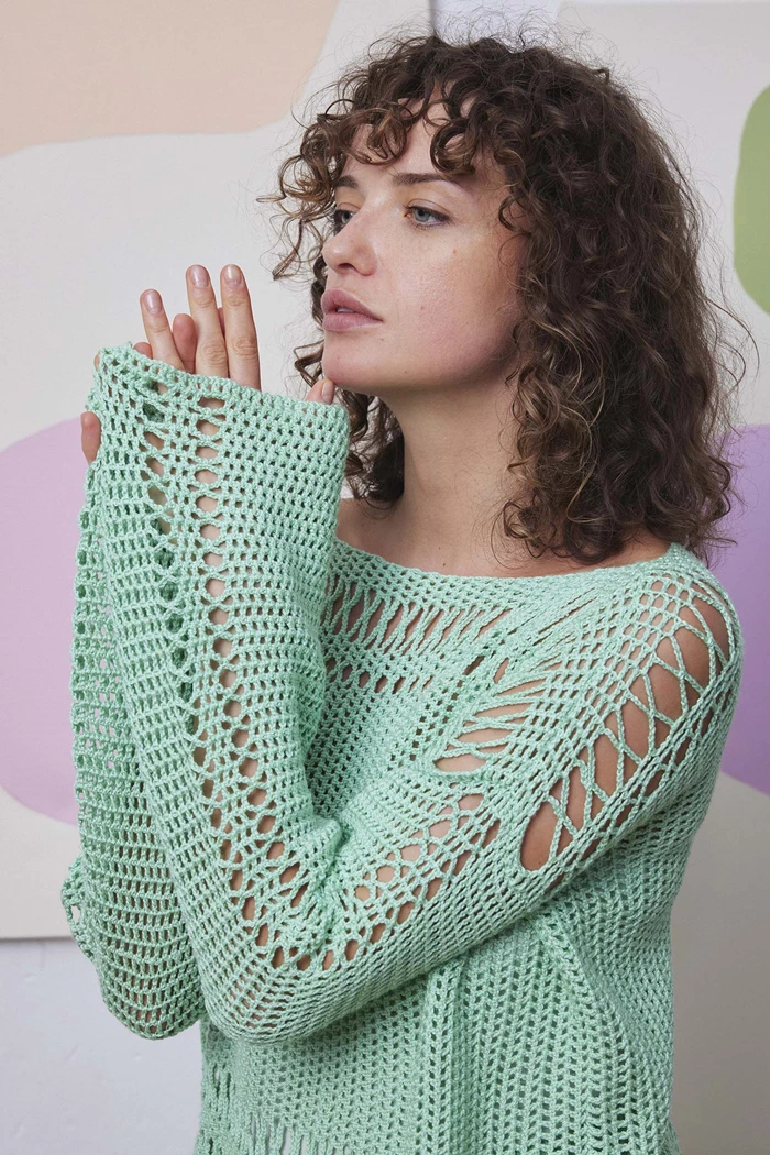 Pullover gehäkelt ALIZE – Bild 3