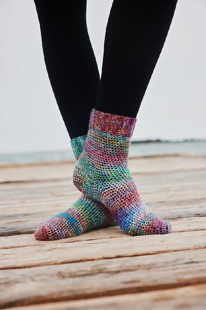 Socken gehäkelt ANCHORAGE